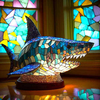 VitraFauna | Stained Glass Animal Table Lamp
