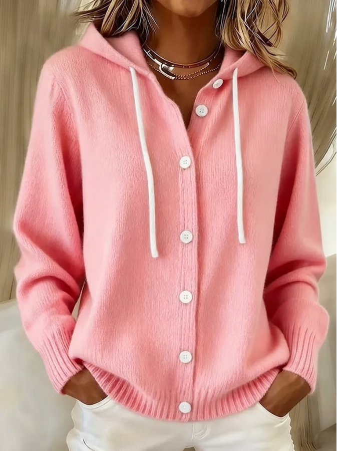Xalviere | Bella Cozy Hooded Knit Cardigan Dames