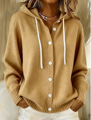 Xalviere | Bella Cozy Hooded Knit Cardigan Dames