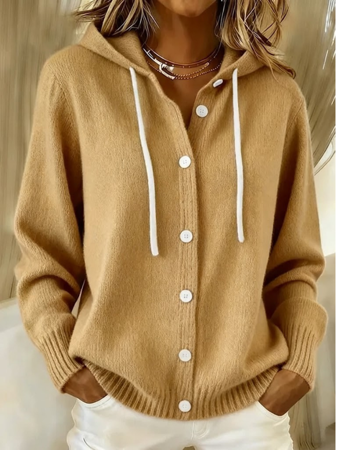 Xalviere | Bella Cozy Hooded Knit Cardigan Dames