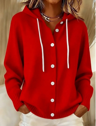 Xalviere | Bella Cozy Hooded Knit Cardigan Dames
