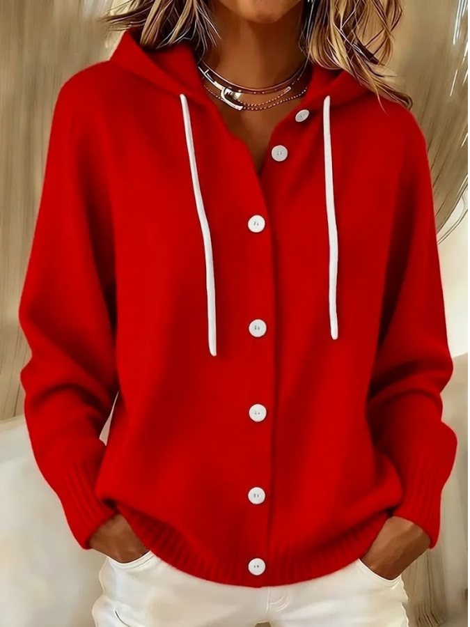 Xalviere | Bella Cozy Hooded Knit Cardigan Dames