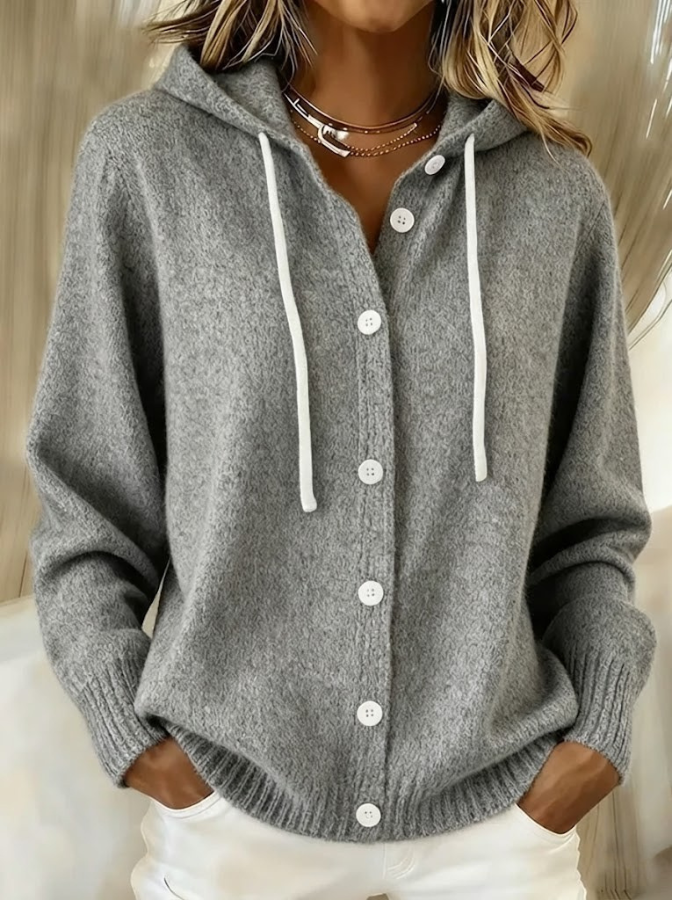 Xalviere | Bella Cozy Hooded Knit Cardigan Dames