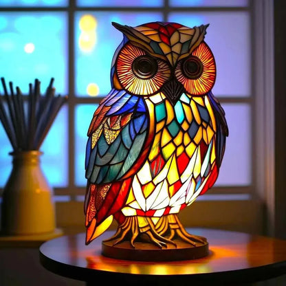VitraFauna | Stained Glass Animal Table Lamp
