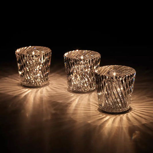 LumiGlimmer | Cordless Crystal Table Lamp