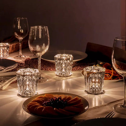 LumiGlimmer | Cordless Crystal Table Lamp