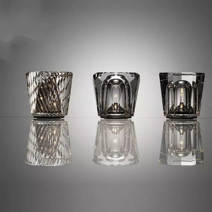 LumiGlimmer | Cordless Crystal Table Lamp