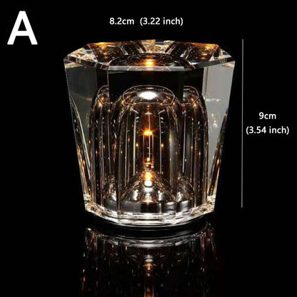 LumiGlimmer | Cordless Crystal Table Lamp