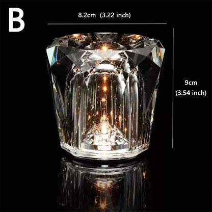 LumiGlimmer | Cordless Crystal Table Lamp