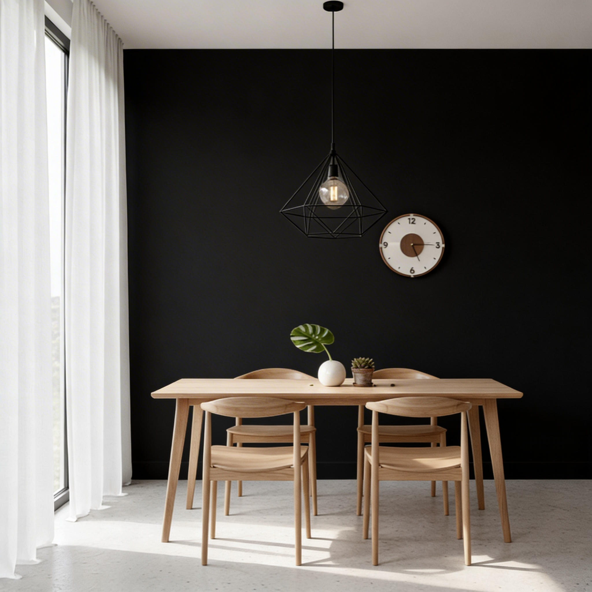 Horloge Murale Silencieuse Nordique – Design en Bois et Acrylique