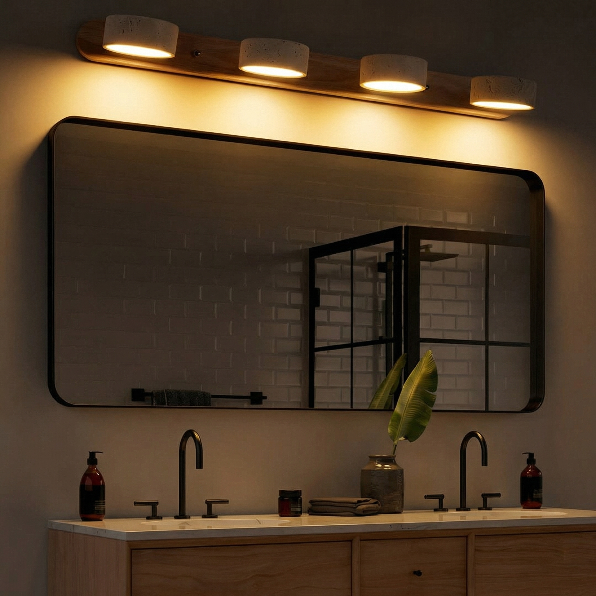 Applique Murale en Travertin – Design Moderne Naturel