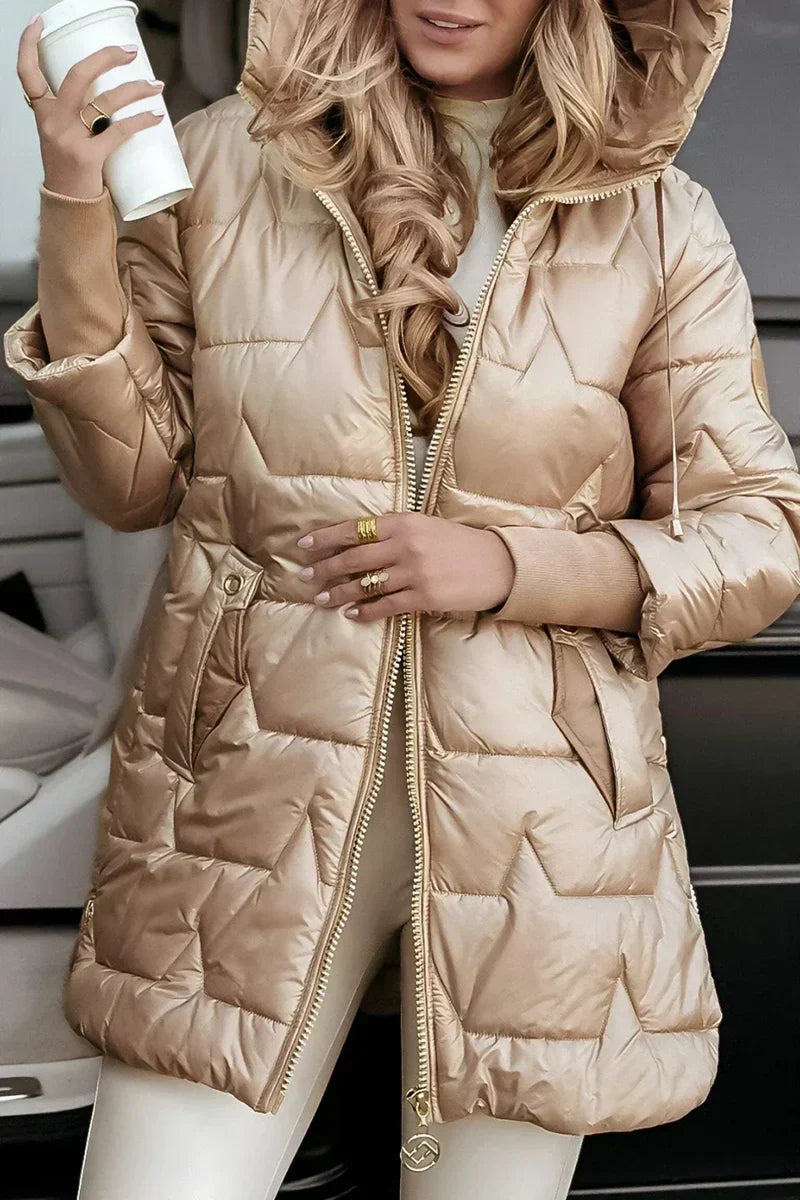 Xalviere | Mila Warme Winterjas met Capuchon Dames