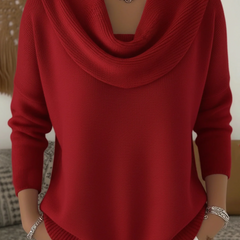 Cowl Neck Merino Wool Jumper