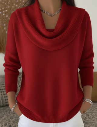 Cowl Neck Merino Wool Jumper