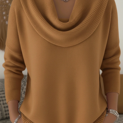 Cowl Neck Merino Wool Jumper