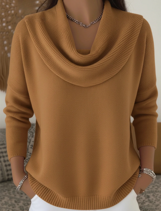 Cowl Neck Merino Wool Jumper