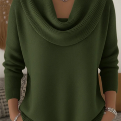 Cowl Neck Merino Wool Jumper