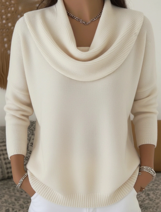 Cowl Neck Merino Wool Jumper