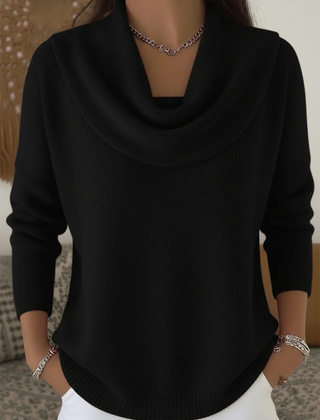 Cowl Neck Merino Wool Jumper