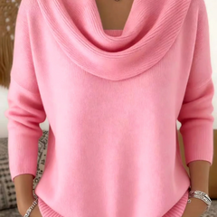 Cowl Neck Merino Wool Jumper