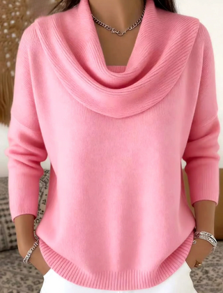 Cowl Neck Merino Wool Jumper
