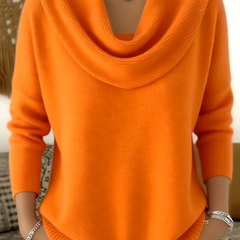 Cowl Neck Merino Wool Jumper