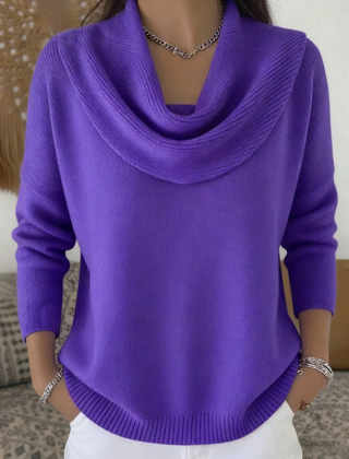 Cowl Neck Merino Wool Jumper