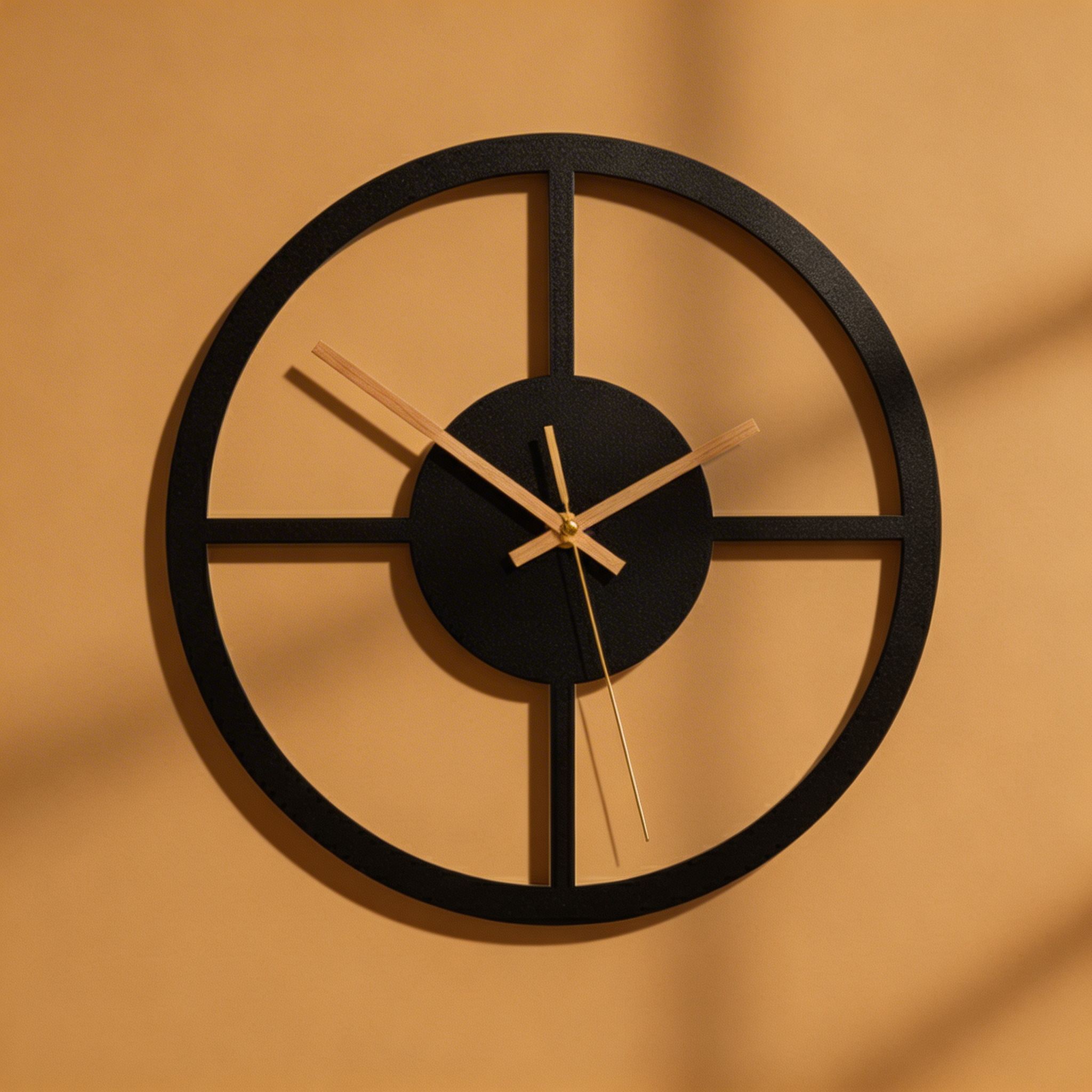 Horloge Murale Silencieuse Anniviers – Design Géométrique Moderne