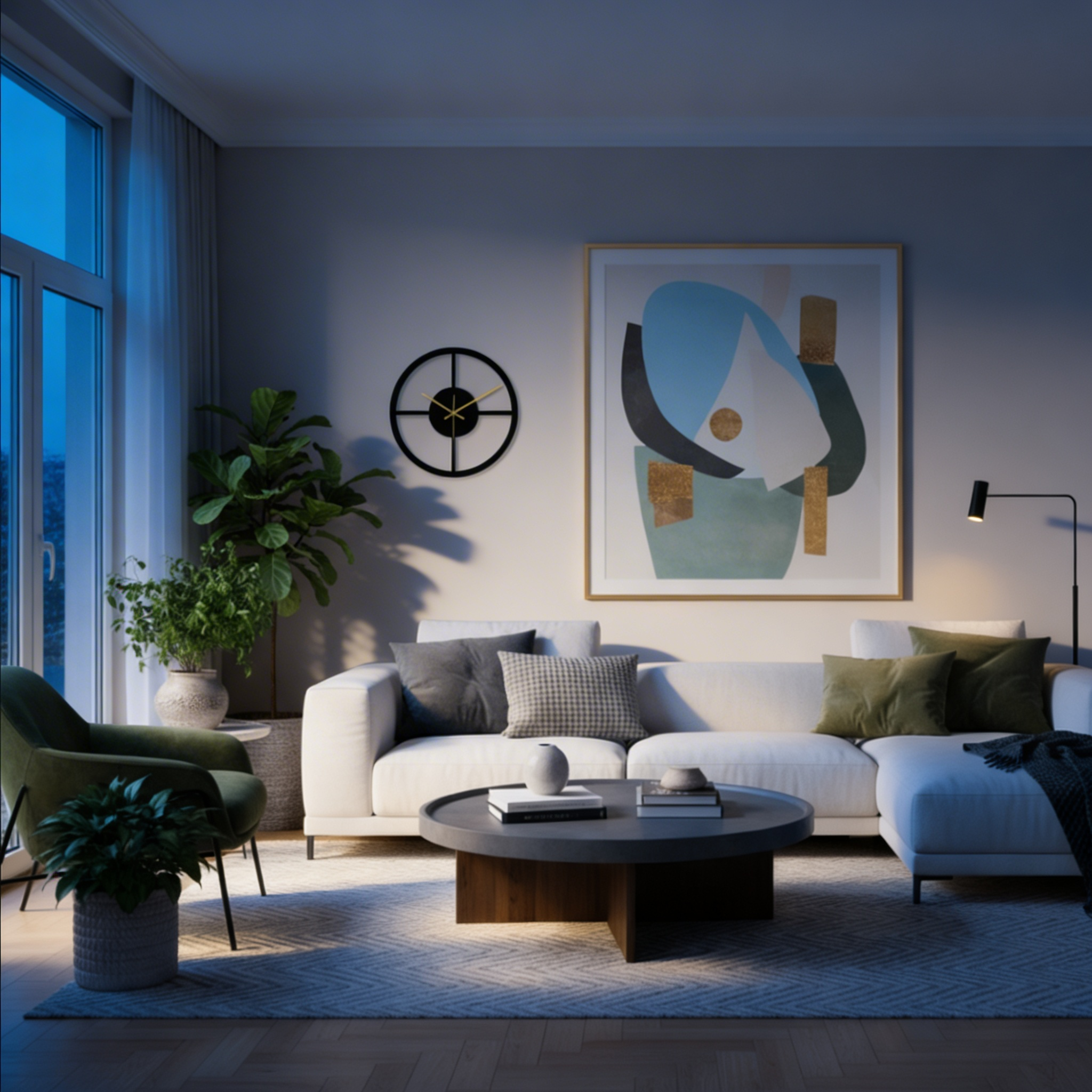 Horloge Murale Silencieuse Anniviers – Design Géométrique Moderne