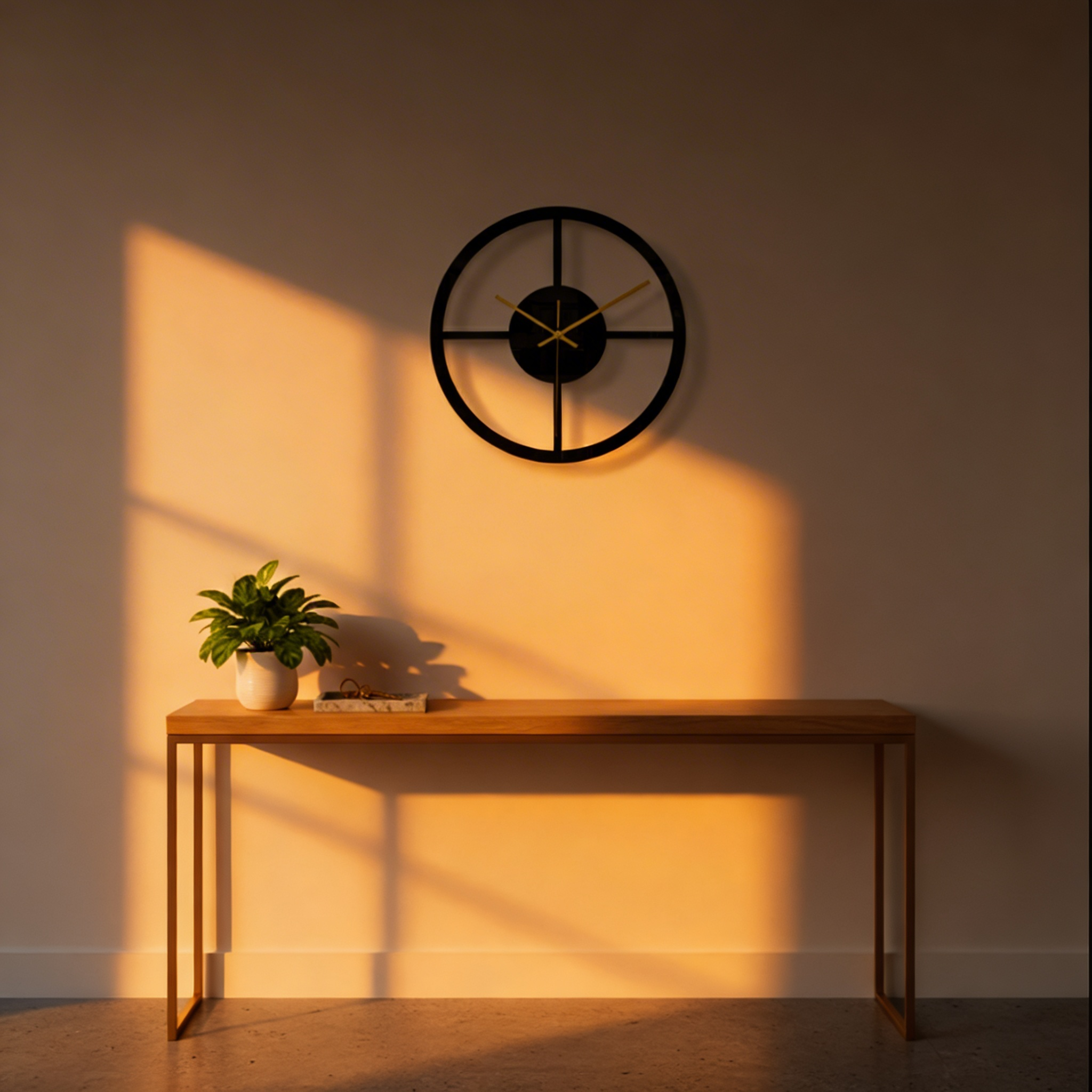 Horloge Murale Silencieuse Anniviers – Design Géométrique Moderne