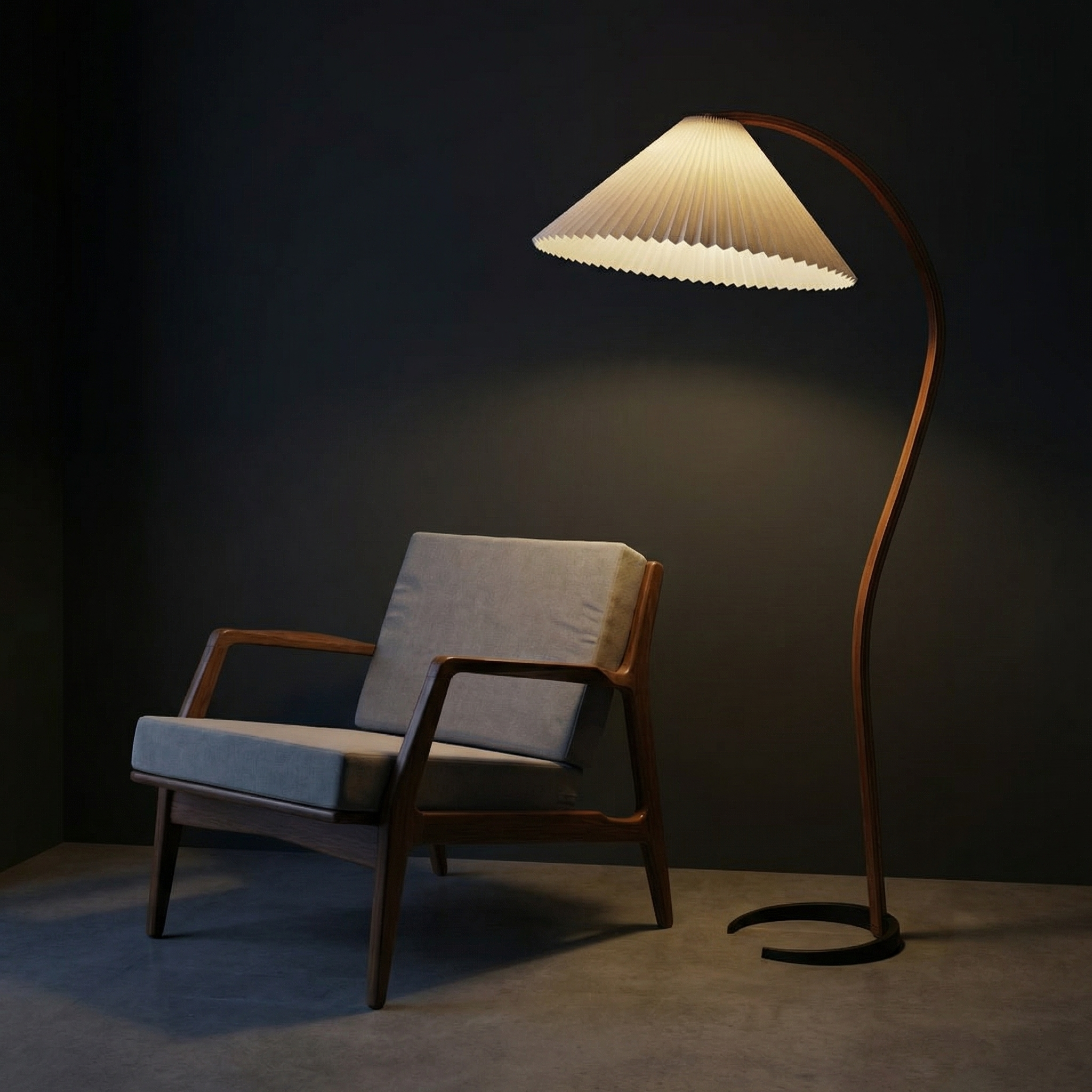 Lampe de sol Caprani – Design scandinave