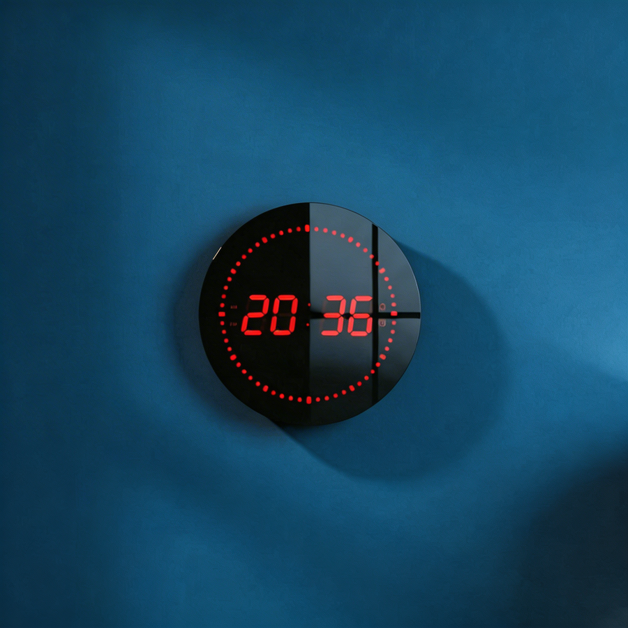 Horloge Murale Numérique – Affichage LED