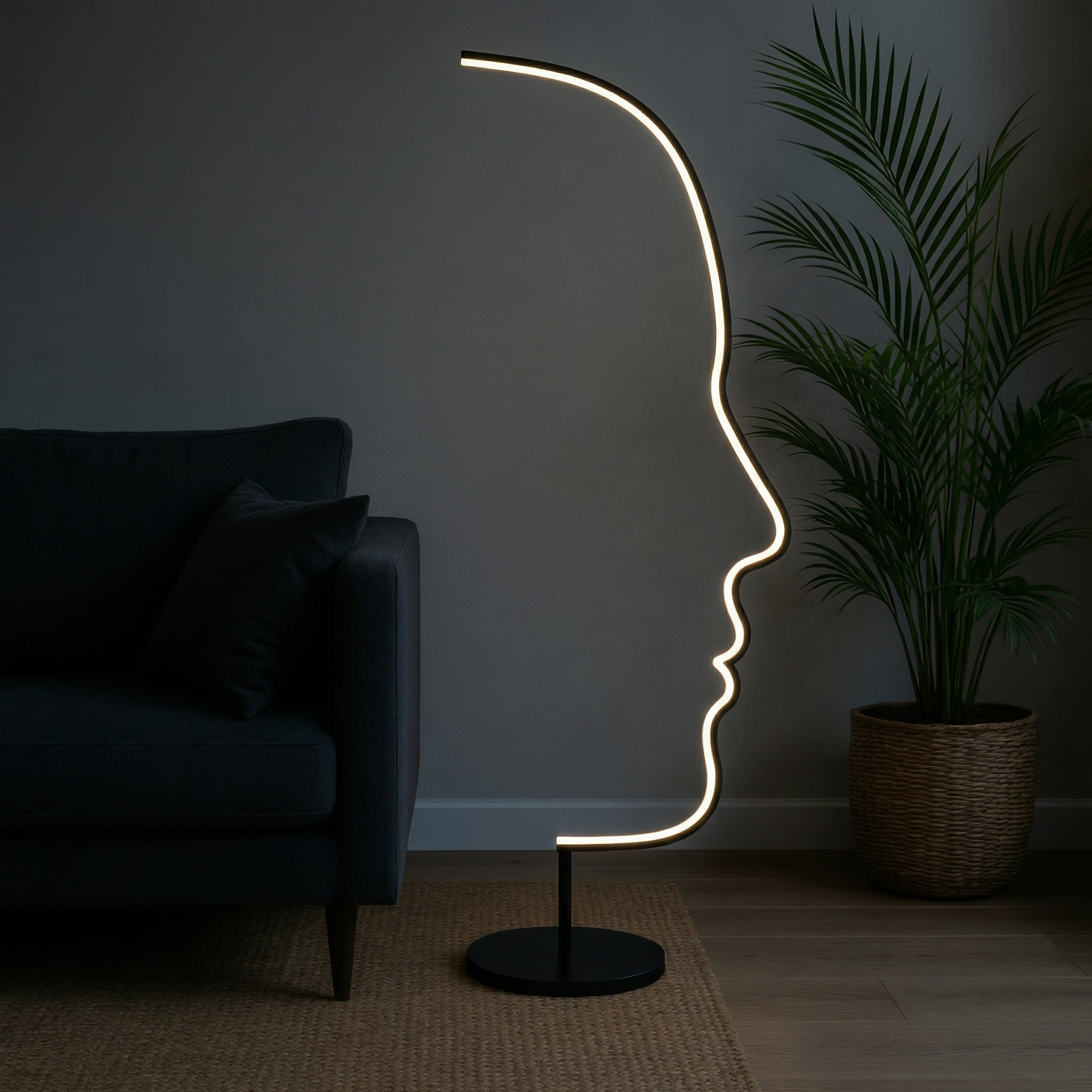 Lampe de sol Sculpturale – Design Contemporain