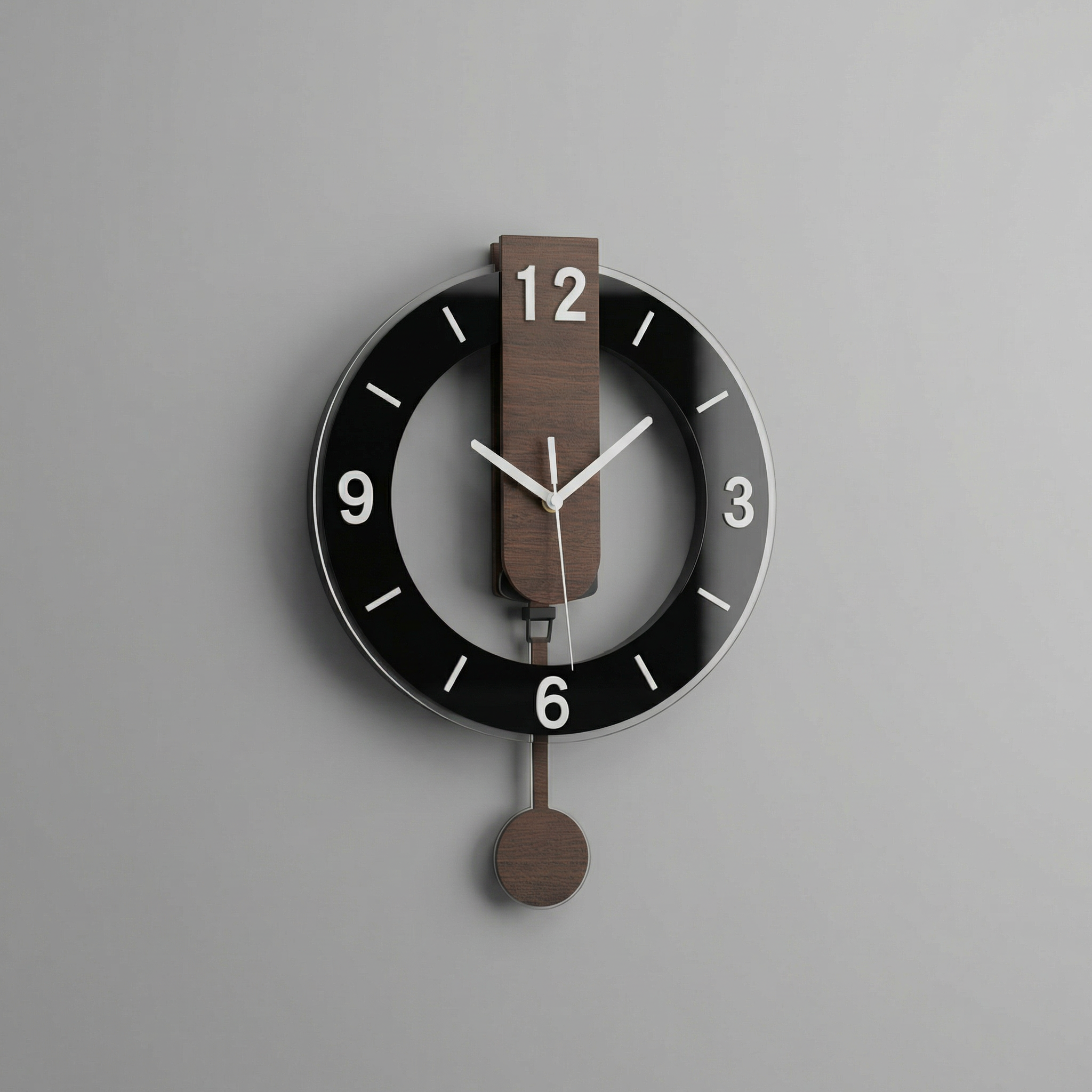 Grand Horloge Murale Rétro Silencieuse – Design Classique