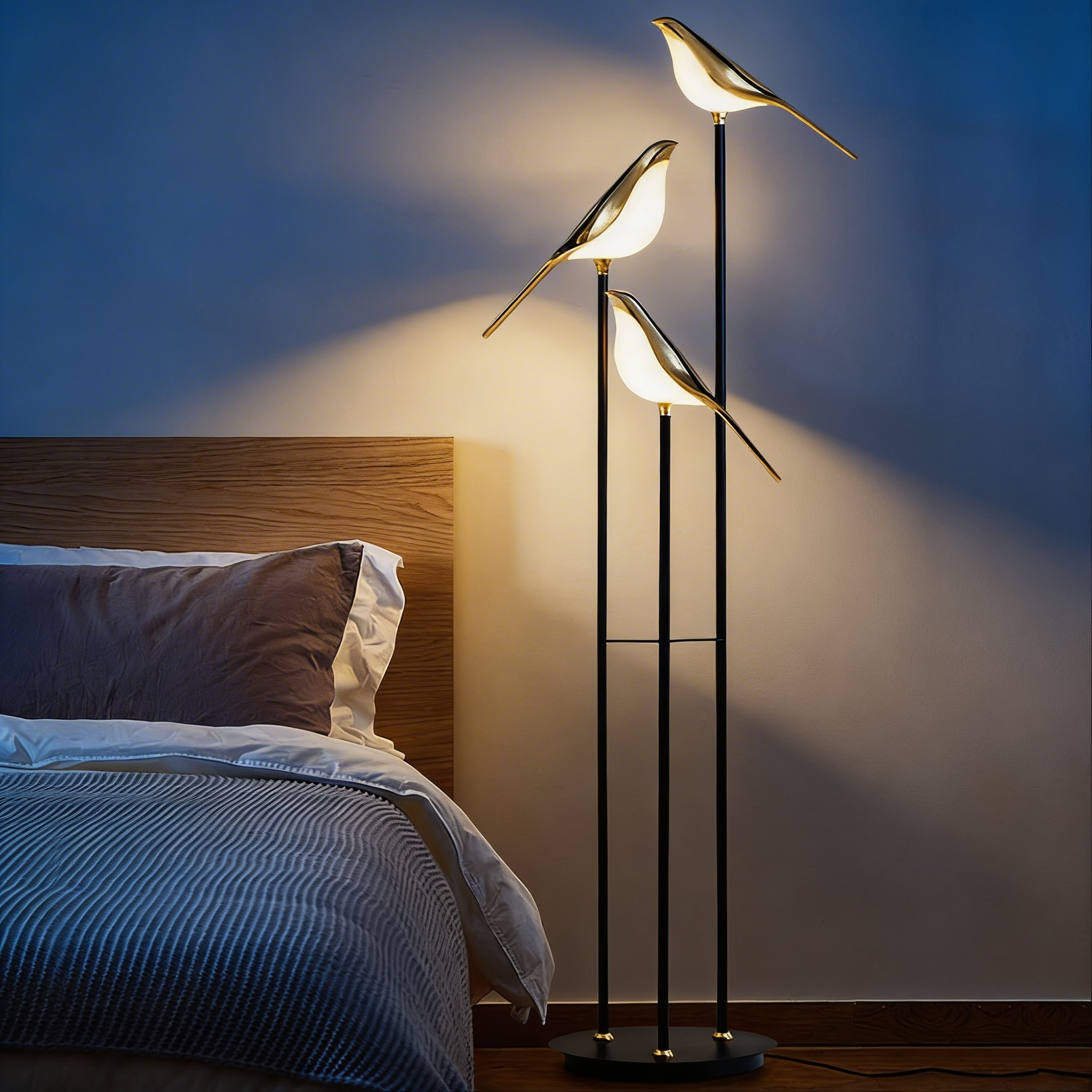 Lampe sur pied MrBird – Design sculptural contemporain