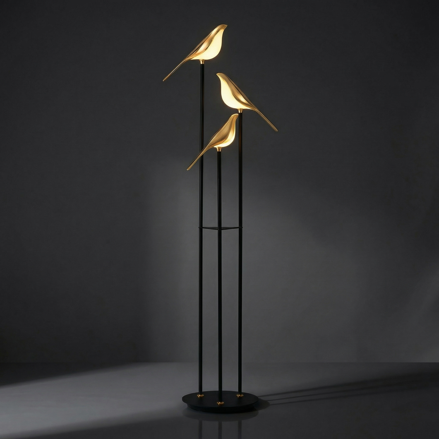 Lampe sur pied MrBird – Design sculptural contemporain