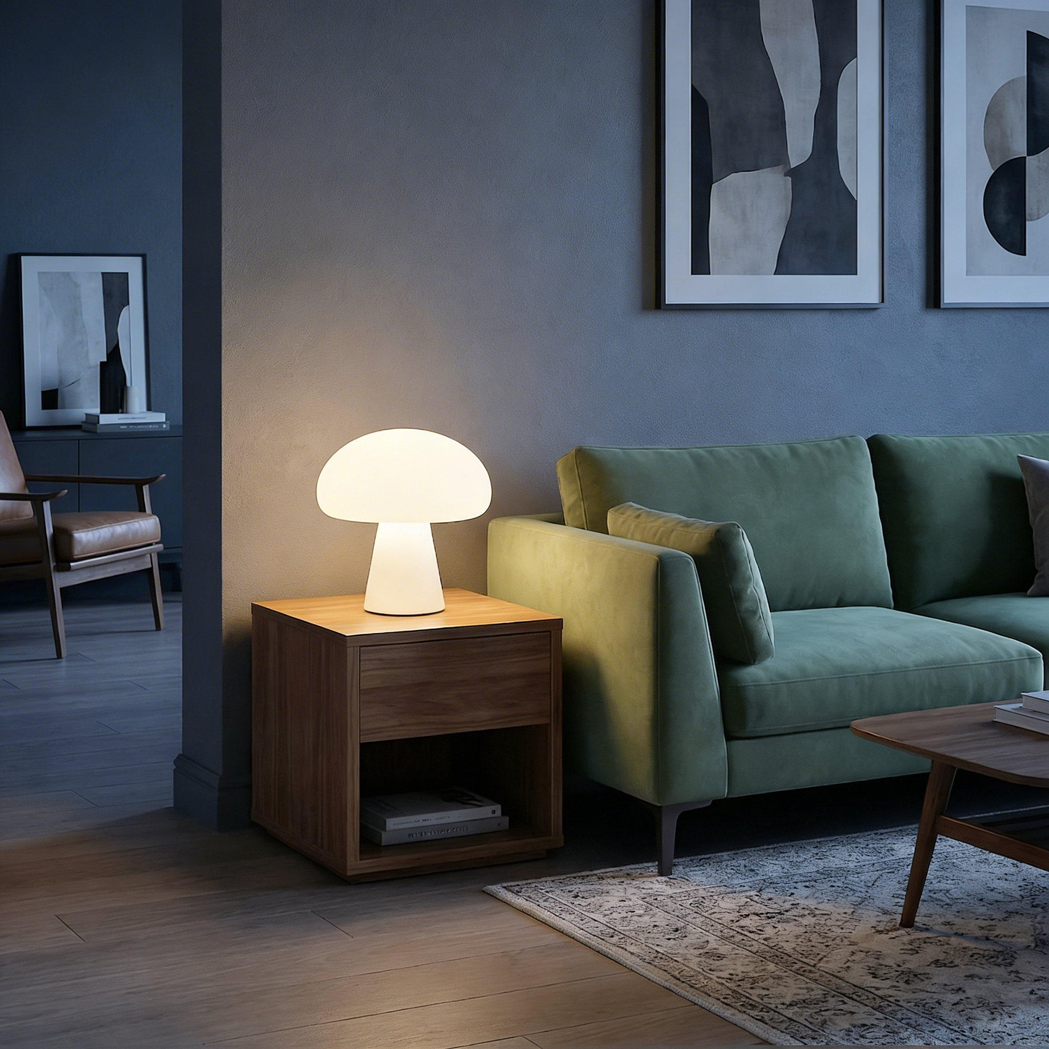 Lampe de Table Champignon – Utilisation Intérieure et Extérieure