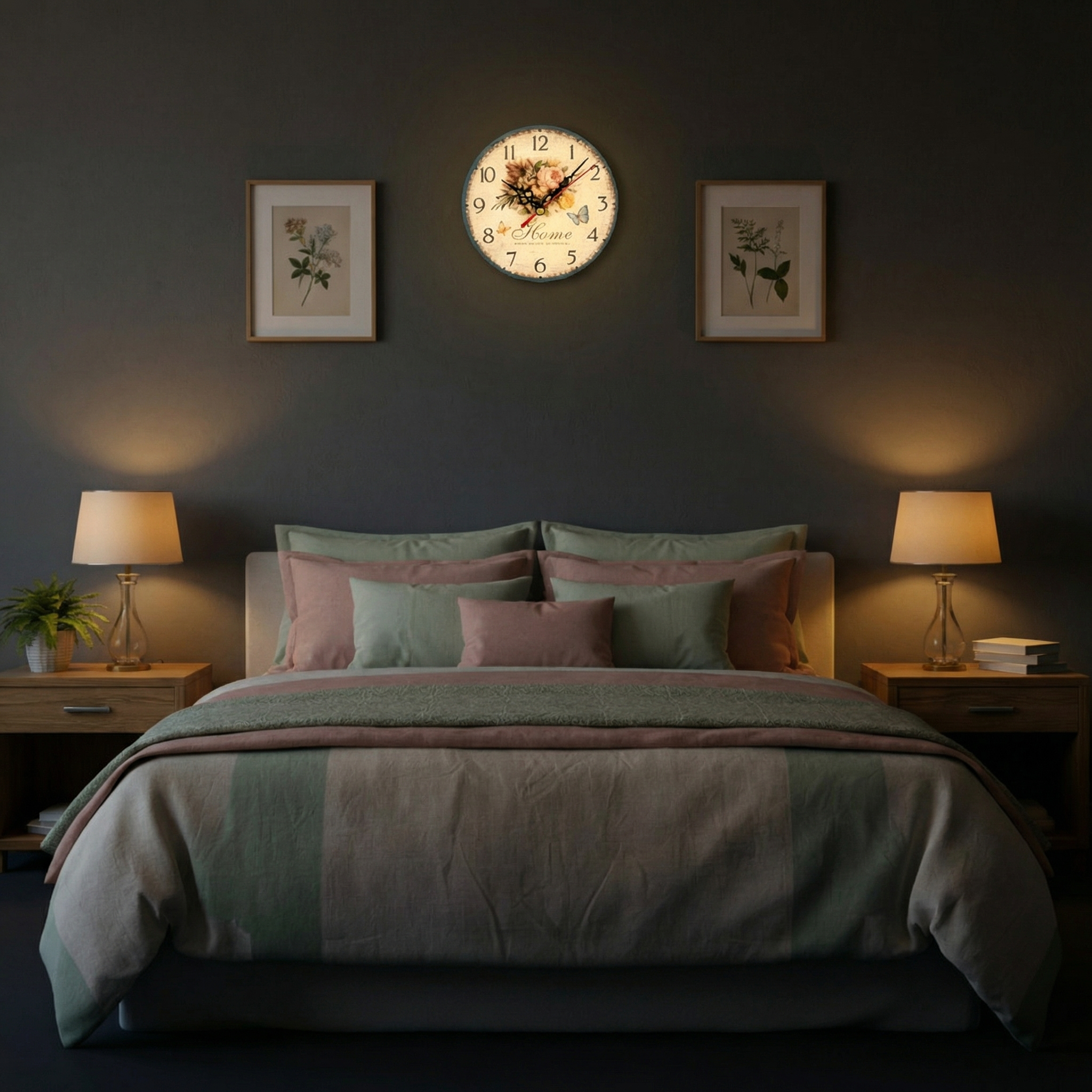 Horloge Murale Papillon Naturel – Design Silencieux