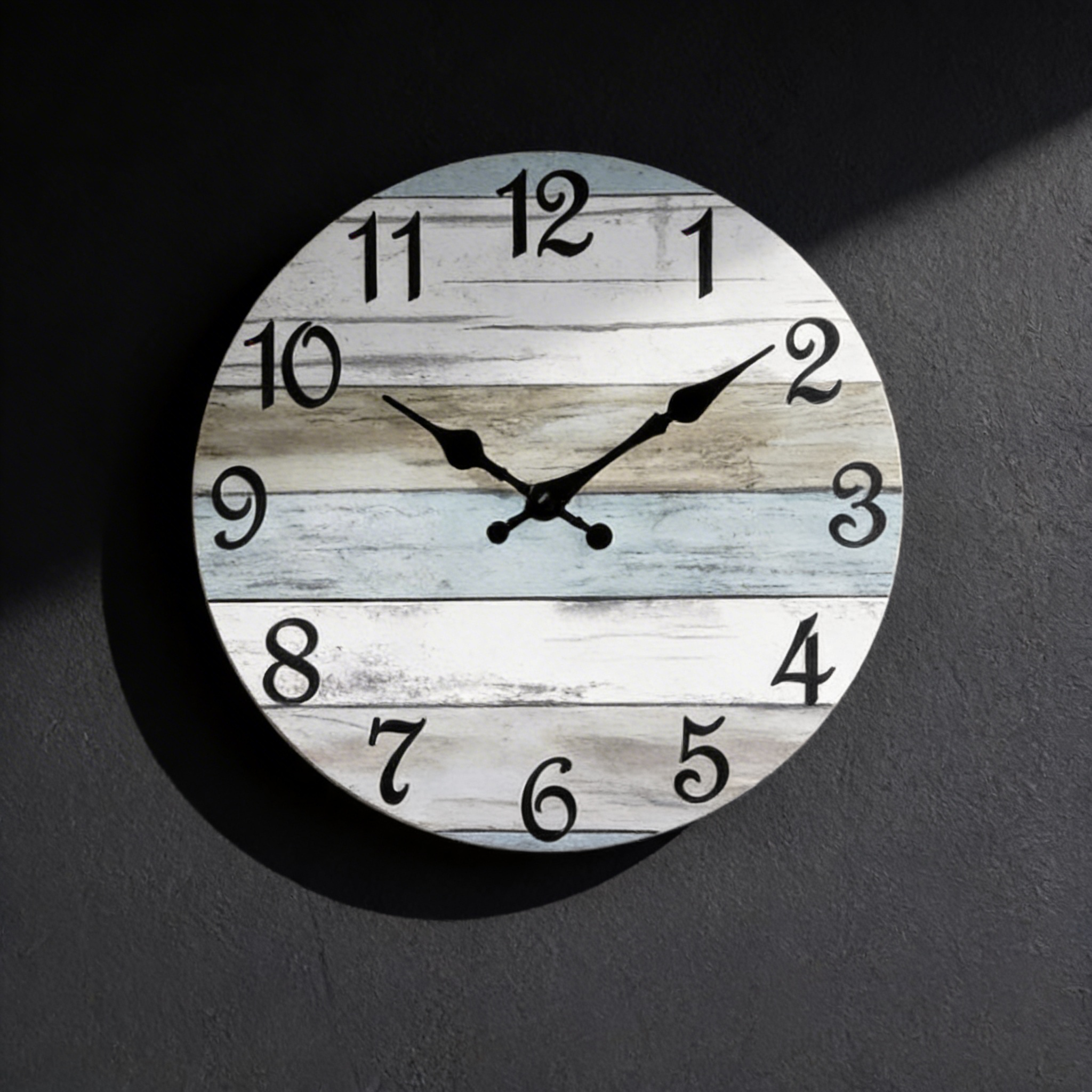 Horloge Murale Ronde Silencieuse - Design Nautique