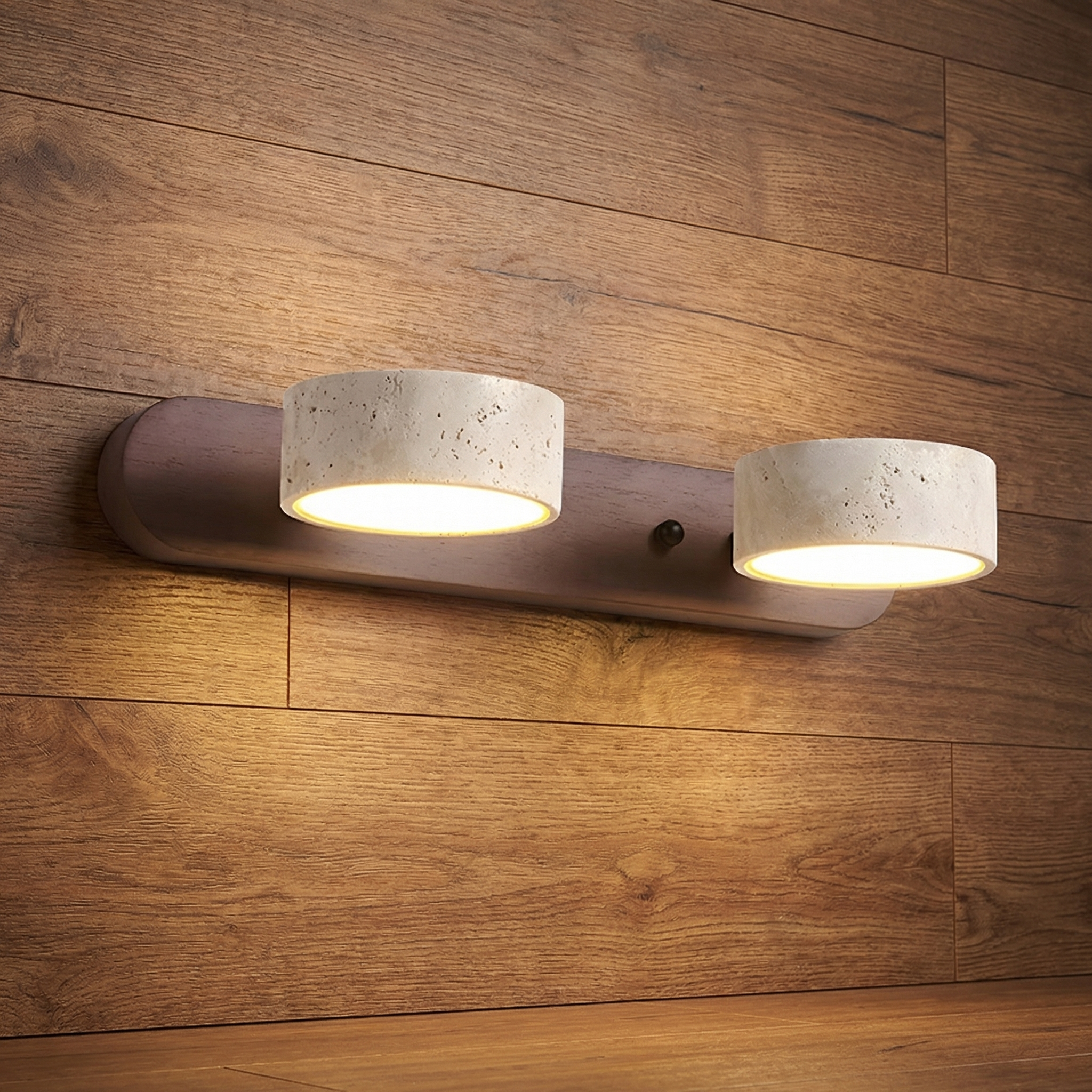 Applique Murale en Travertin – Design Moderne Naturel