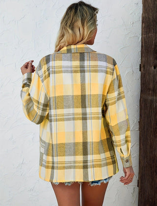 Eva | Kariertes Flanell-Cardiganhemd