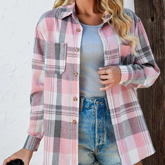 Eva | Kariertes Flanell-Cardiganhemd