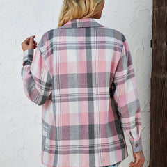 Eva | Kariertes Flanell-Cardiganhemd