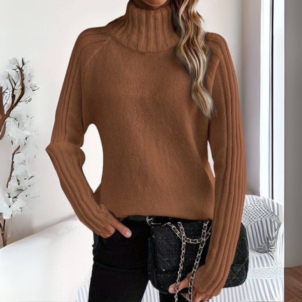 Viviene | Enspannter Rollkragenpullover