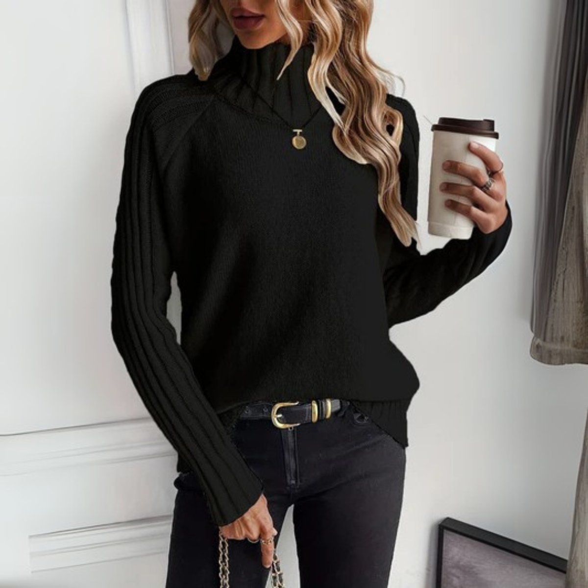 Viviene | Enspannter Rollkragenpullover
