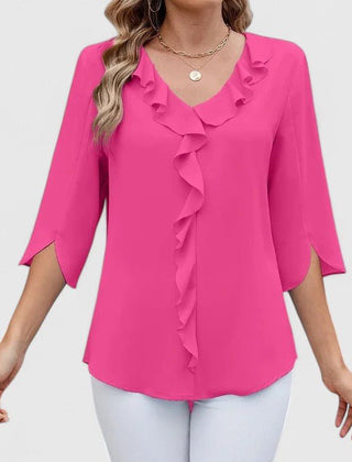 Emilia | Chiffonbluse mit Rüschen für Damen