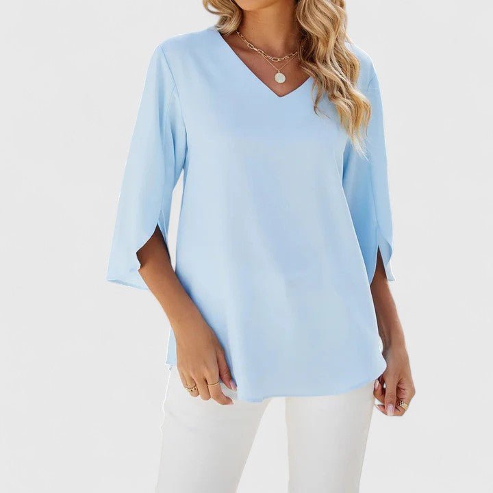 Emilia | Chiffonbluse mit Rüschen für Damen