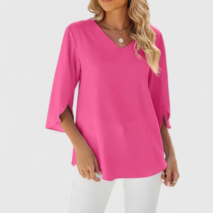 Emilia | Chiffonbluse mit Rüschen für Damen