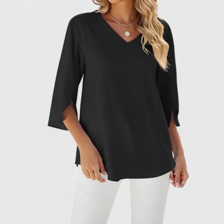 Emilia | Chiffonbluse mit Rüschen für Damen