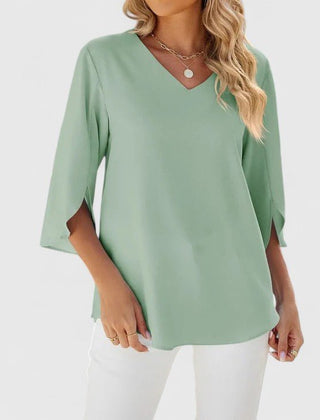 Emilia | Chiffonbluse mit Rüschen für Damen